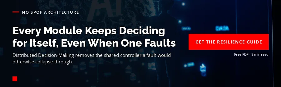 Centiel CTA — each module keeps deciding and isolating on its own, even when one faults; get the AI Data Center Power Resilience Guide